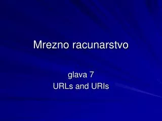 mrezno racunarstvo