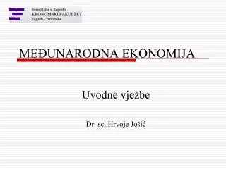 me unarodna ekonomija