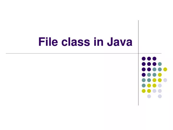 file class in java