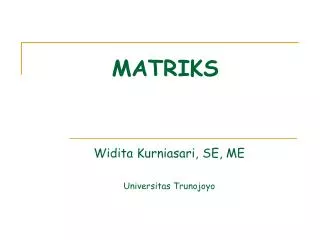 matriks