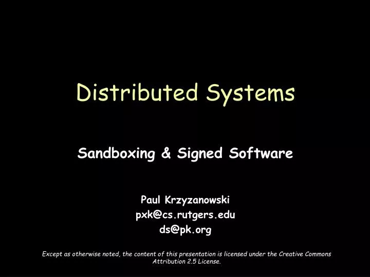 distributed systems