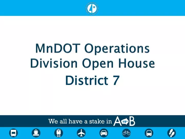 mndot operations division open house