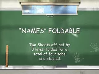 names foldable