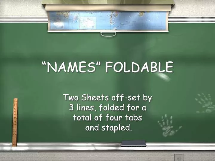 names foldable
