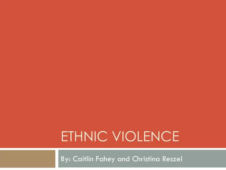 ethnic violence