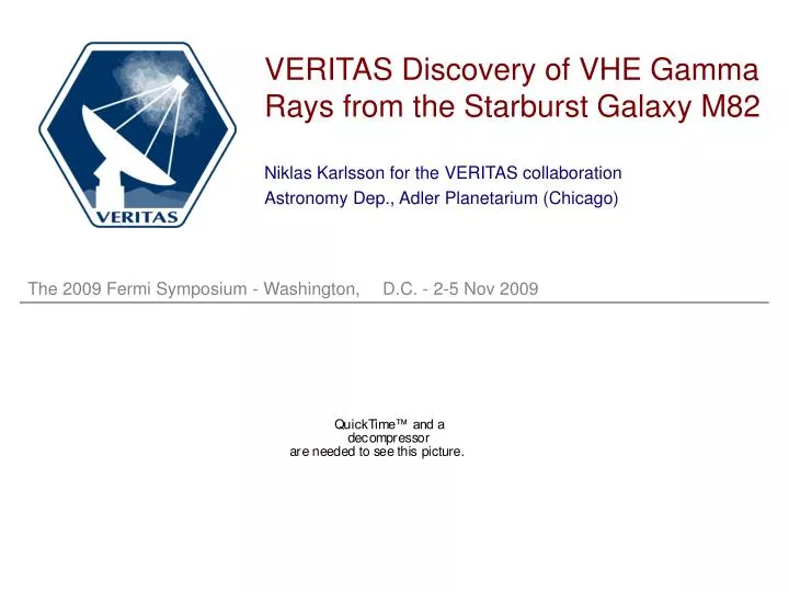 veritas discovery of vhe gamma rays from the starburst galaxy m82