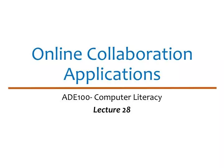 online collaboration applications