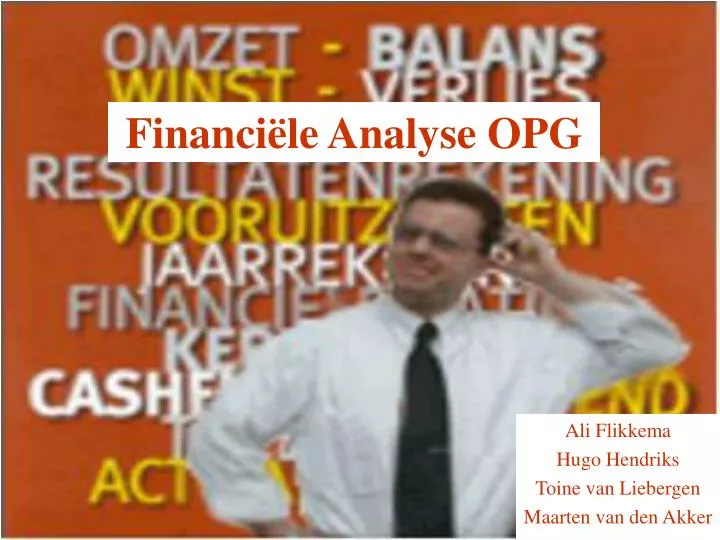 financi le analyse opg