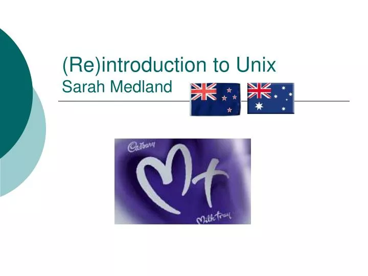 re introduction to unix sarah medland