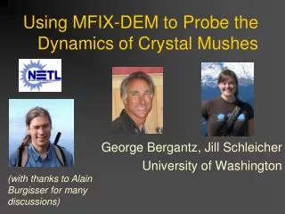 Using MFIX-DEM to Probe the Dynamics of Crystal Mushes