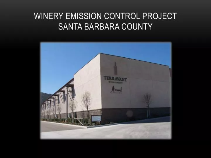 winery emission control project santa barbara county