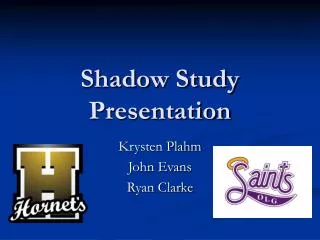 Shadow Study Presentation