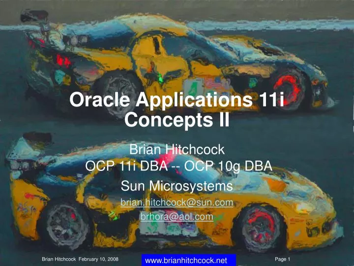 oracle applications 11i concepts ii