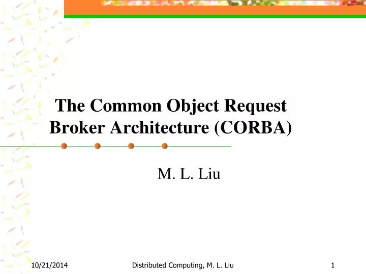the common object request broker architecture corba