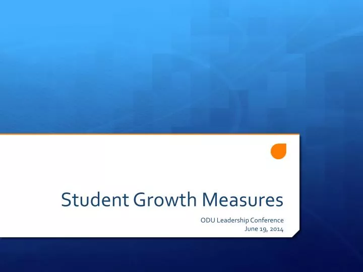 student growth measures