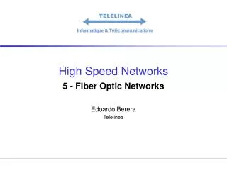 High Speed Networks