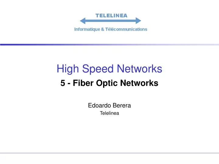 high speed networks
