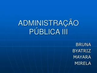 administra o p blica iii