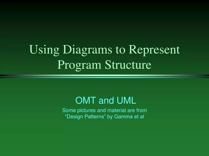 using diagrams to represent program structure