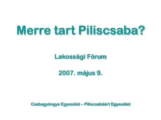 merre tart piliscsaba