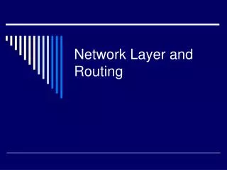 network layer and routing