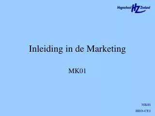 inleiding in de marketing