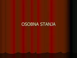 osobna stanja