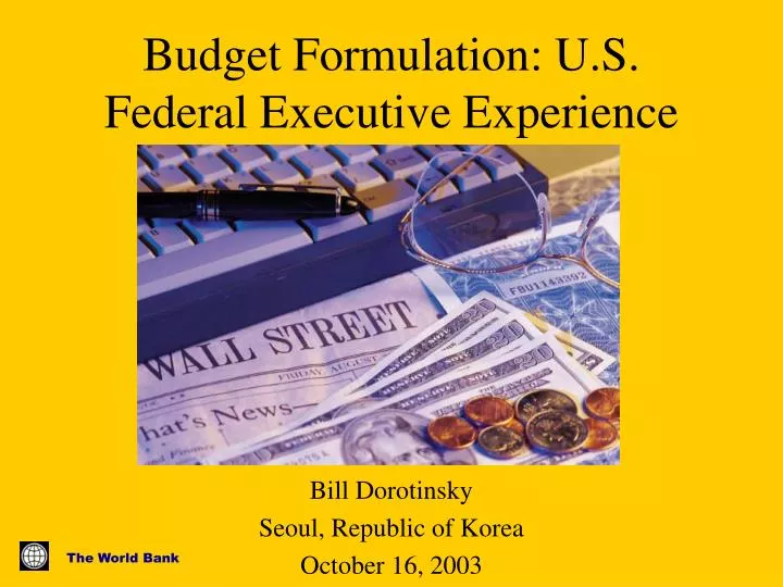 budget formulation u s federal executive experience