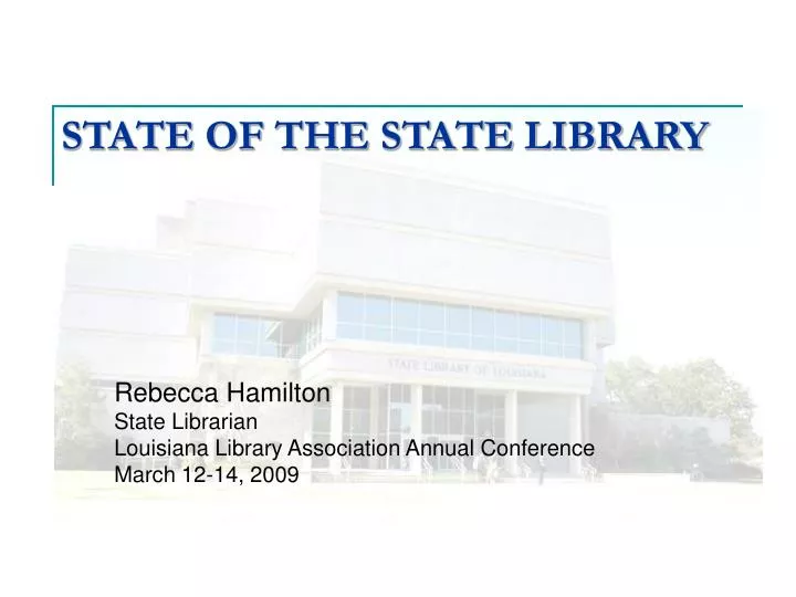 state of the state library