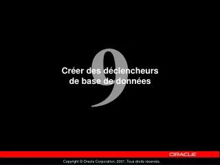 cr er des d clencheurs de base de donn es