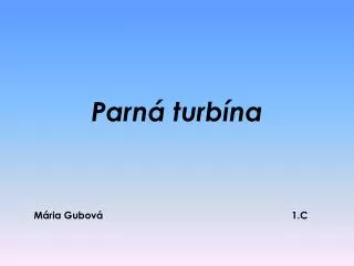 parn turb na