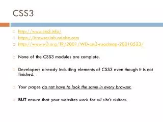 CSS3