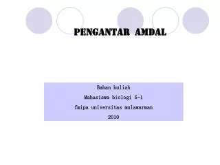 pengantar amdal
