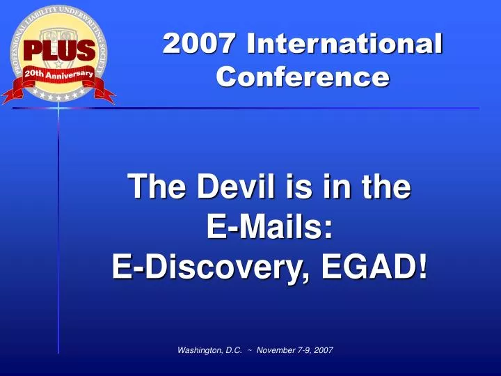 the devil is in the e mails e discovery egad