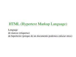 html hypertext markup language