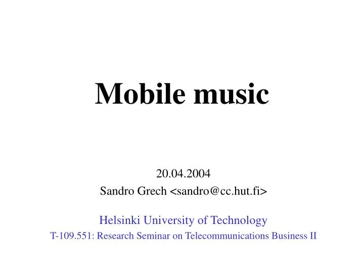 mobile music