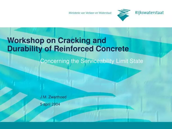 workshop on cracking and durability of reinforced concrete