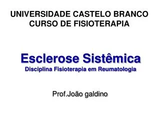 esclerose sist mica disciplina fisioterapia em reumatologia