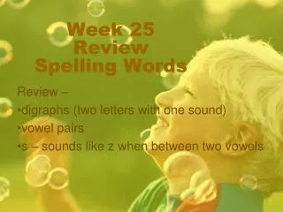 week 25 review spelling words
