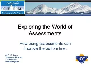 How using assessments can improve the bottom line.