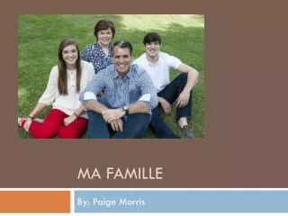 ma famille