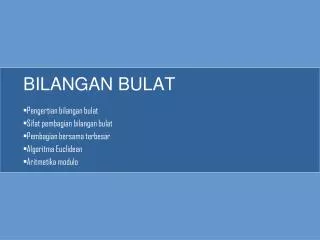 bilangan bulat
