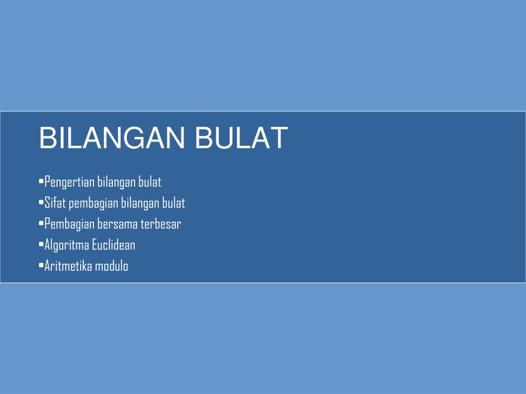 PPT - BILANGAN BULAT PowerPoint Presentation, free download - ID:5700464