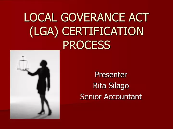 local goverance act lga certification process