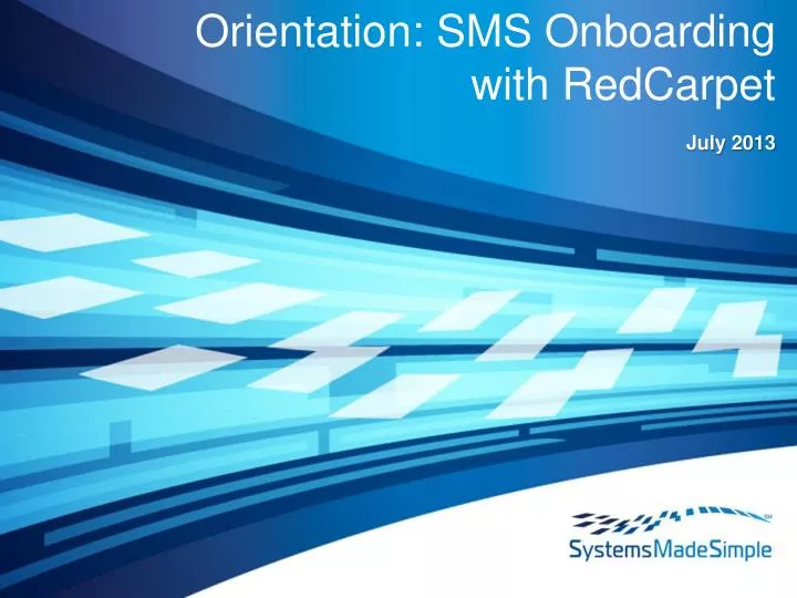 orientation sms onboarding with redcarpet