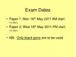 Essential Exam Instructions and Guidelines for Papers 1 and 2 - slide 1