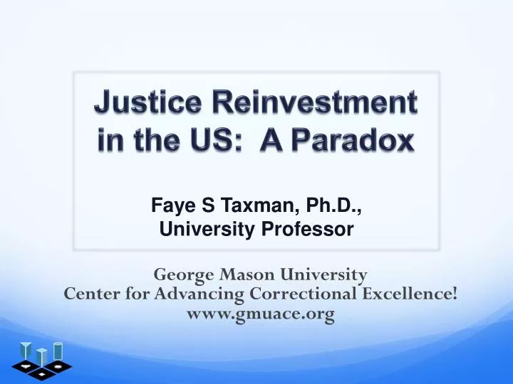 justice reinvestment in the us a paradox