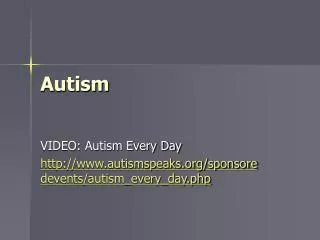 Autism