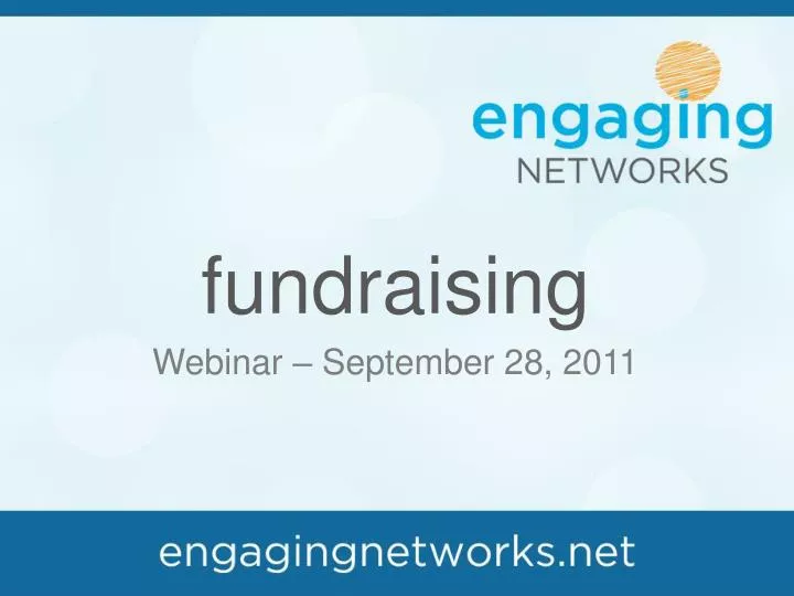 fundraising webinar september 28 2011
