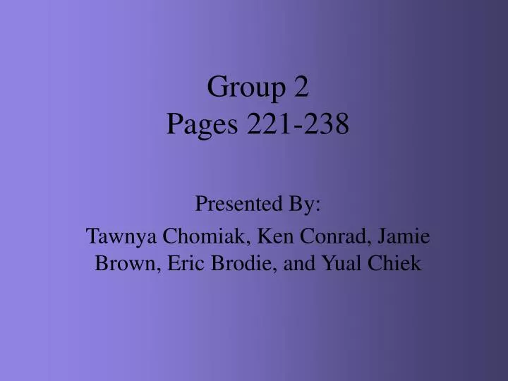 group 2 pages 221 238